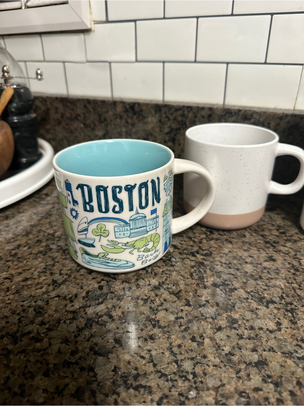 Starbucks Boston City Icon Mug in Blue and Green